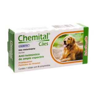 Vermífugo Chemital Cãe Comprimidos