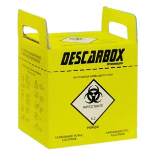Caixa Coletora de Material Perfurocortante 13L Descarbox