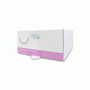 Fio Poliglactina 3-0 Violeta 910 Fio 70Cm c/ Agulha 3/8 Circular 3,0 cm Caixa com 36 Envelopes Bioline